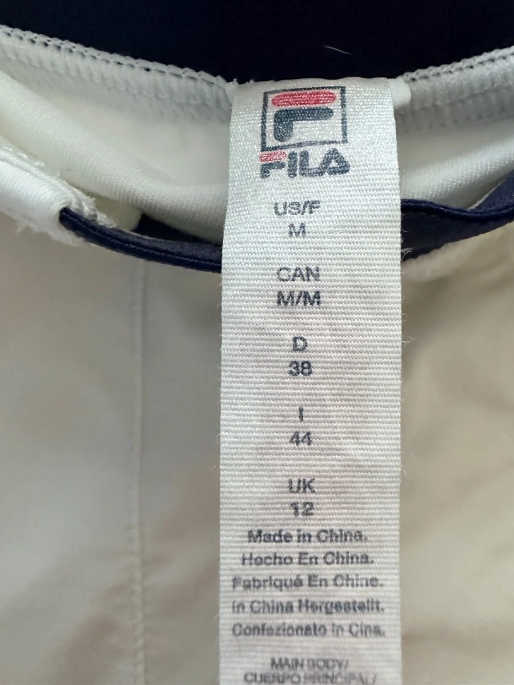 Women's FILA matching tennis tank and skort size M